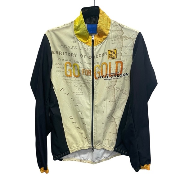 Primal Cyclist jacket Go for the Gold cycle Oregon size small - Picture 1 of 10